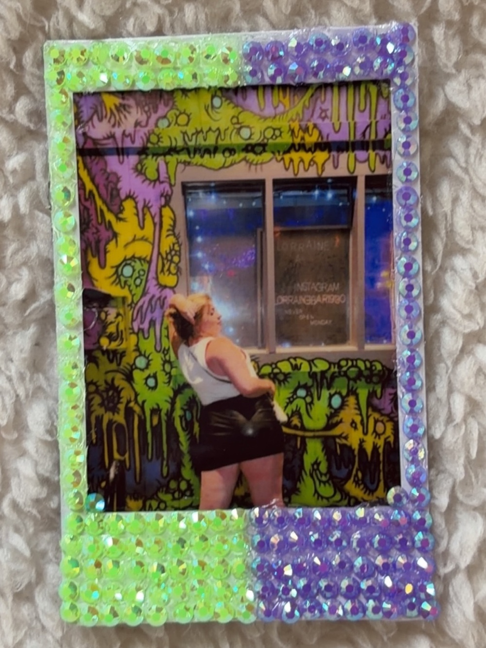 CUSTOMIZE ! Bedazzled Polaroid Printed Photo ! DM Me! Custom Photos!